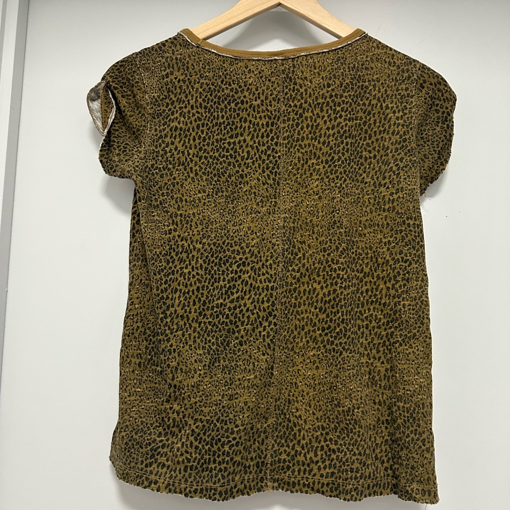 Free People Leopard Print Short Sleeve Tee - Picture 4 of 4